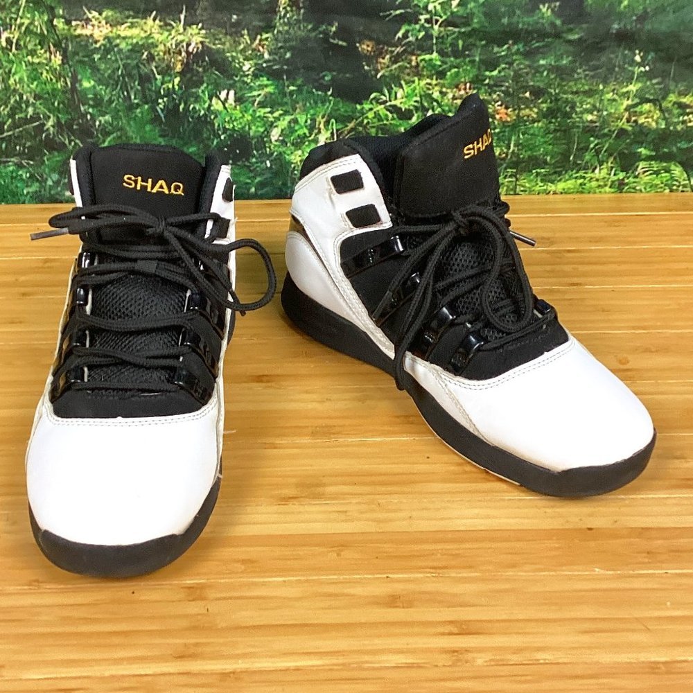 Shaq Full Press White and Black Sneakers Boys 6